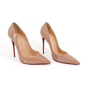 Christian Louboutin So Kate 120 Nude Beige Patent Pumps Heels Size 41 US 11
